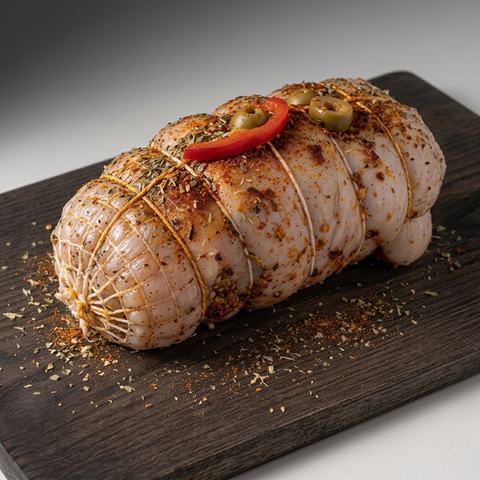 Arrollado de pollo