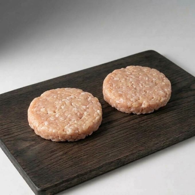 Hamburguesas de pollo o cerdo